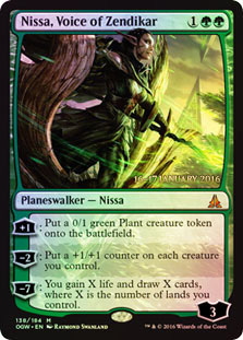 (Promo-Prerelease)Nissa, Voice of Zendikar/ゼンディカーの代弁者、ニッサ